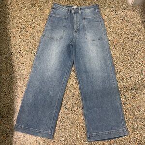 Altar’d State Casual Wide-Leg Denim Pants